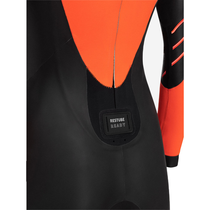 2024 Orca Womens Zeal Hi-Vis Back Zip Open Water Swim Wetsuit NN2Z - Black